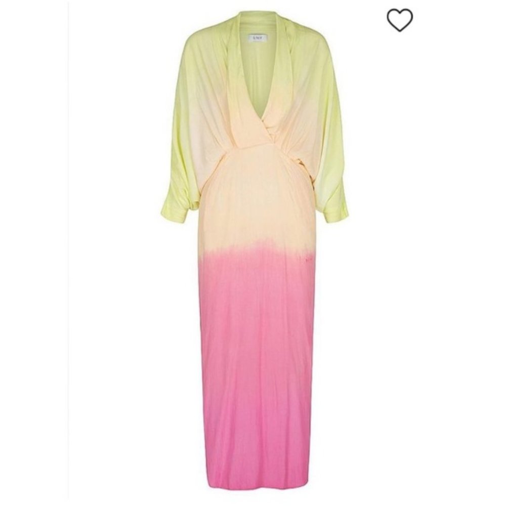 S/W/F Long Sleeve Dip Dye Maxi Dress NWT - Picture 4 of 14